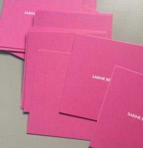 Notizkarten in Pink